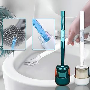 Toiletborstel + reinigingsdispenser - Siliconen, 360° | FLUSHBRUSH