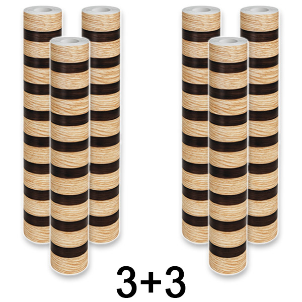 3x Zelfklevend wandpaneel met houtlook | LINEWALL 1+1 GRATIS