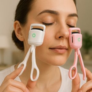Oplaadbare verwarmde wimperkruller voor direct 24 uur lang gekrulde wimpers | GLAMCURLI