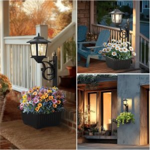 Zonnelamp met bloempot voor de tuin | LUMIPOT